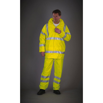 Hi-Vis Soft Flex Breathable Rain Jacket